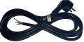 Netzkabel mit Schutzkontaktstecker für Steuerungen, schwarz, 3x 0,75mm2  / (Ausführung) Netzkabel mit Stecker 1,8m Länge
