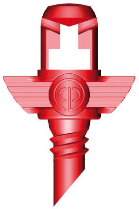 Bild 1 von Mikro-Spray Sprinkler / Sprüher 90°-360°, 29-117l/h  / (Ausführung) Sprühradius 360° (rot)