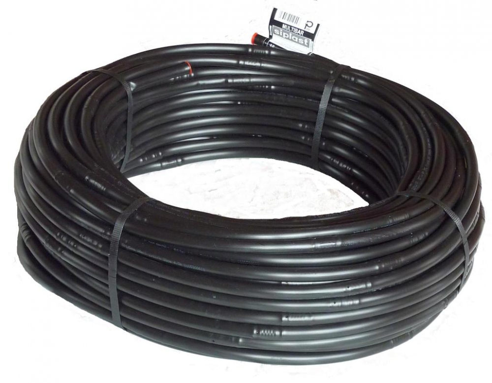 Bild 1 von MULTIBAR 16mm, TA33cm, 2.1l/h,  schwarz, Tropfrohr PC, Tropfschlauch, Dripline  / (Länge) 50m