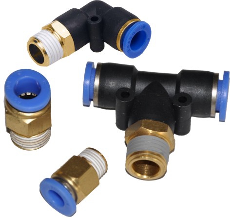 Bild 1 von Push Fittings für hydraulische TECNIDRO Regelventile  / (Varianten) T-Verbinder 1/8