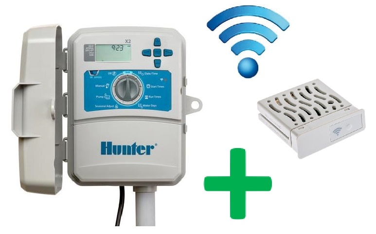 Bild 1 von Hunter X2 WiFi Steuergeräte + WiFi WAND-Modul, Set, Outdoor, WLAN, wireless