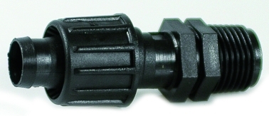 Tropfschlauch 16 mm T-Stück Verbinder Winkel Endstück Anschluss 1/2"AG Irritec 