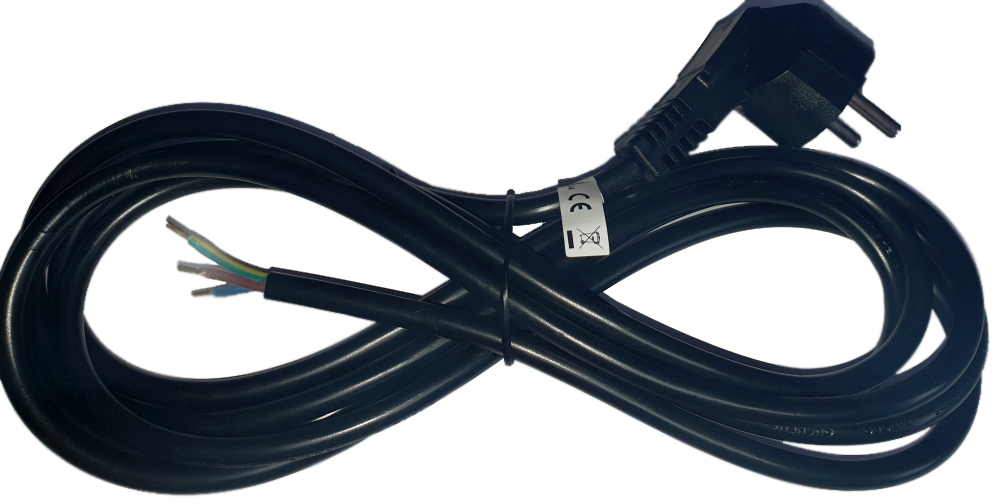 Bild 1 von Netzkabel mit Schutzkontaktstecker für Steuerungen, 3x 0,75mm2  / (Ausführung) Netzkabel mit Stecker 3,0m Länge