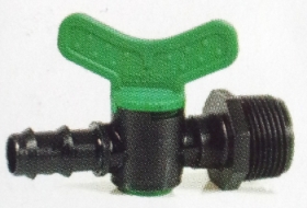 Bild 1 von Irritec Kugelhahn für Tropfrohr, PE-Rohr 20mm Steck x 3/4