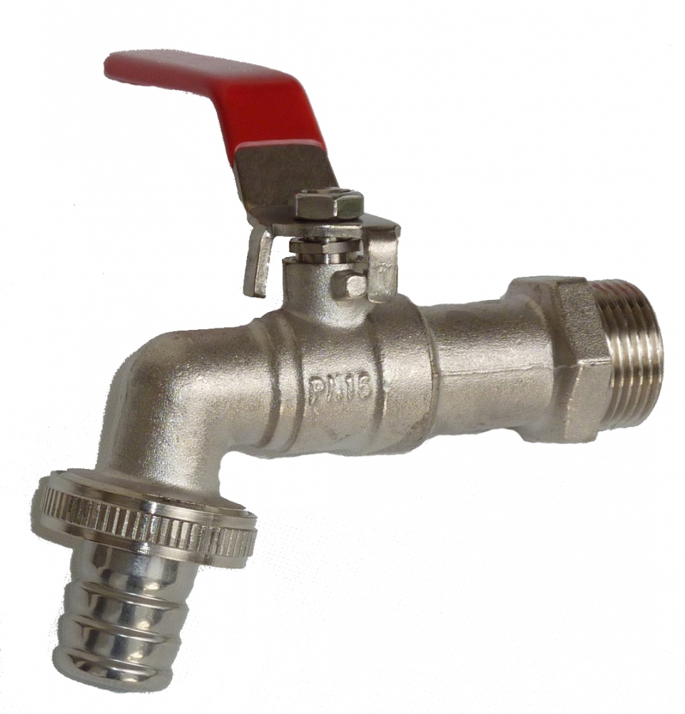 Bild 1 von MS-Wasserhähne, Kugelauslaufhahn, Ventile AG Messing, PN16  / (Ausführung) 1