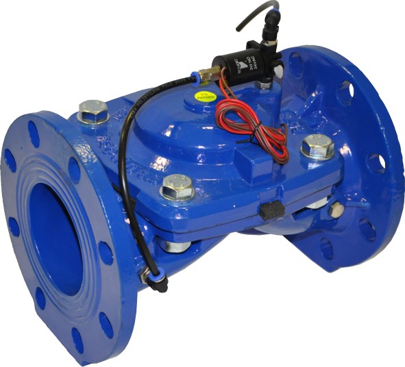 Bild 1 von VEL Hydraulisches Tecnidro Metall-Regelventil 24VAC; PN16, Steuerventil, Bewässerung  / (Ausführung) dn80 Flansch