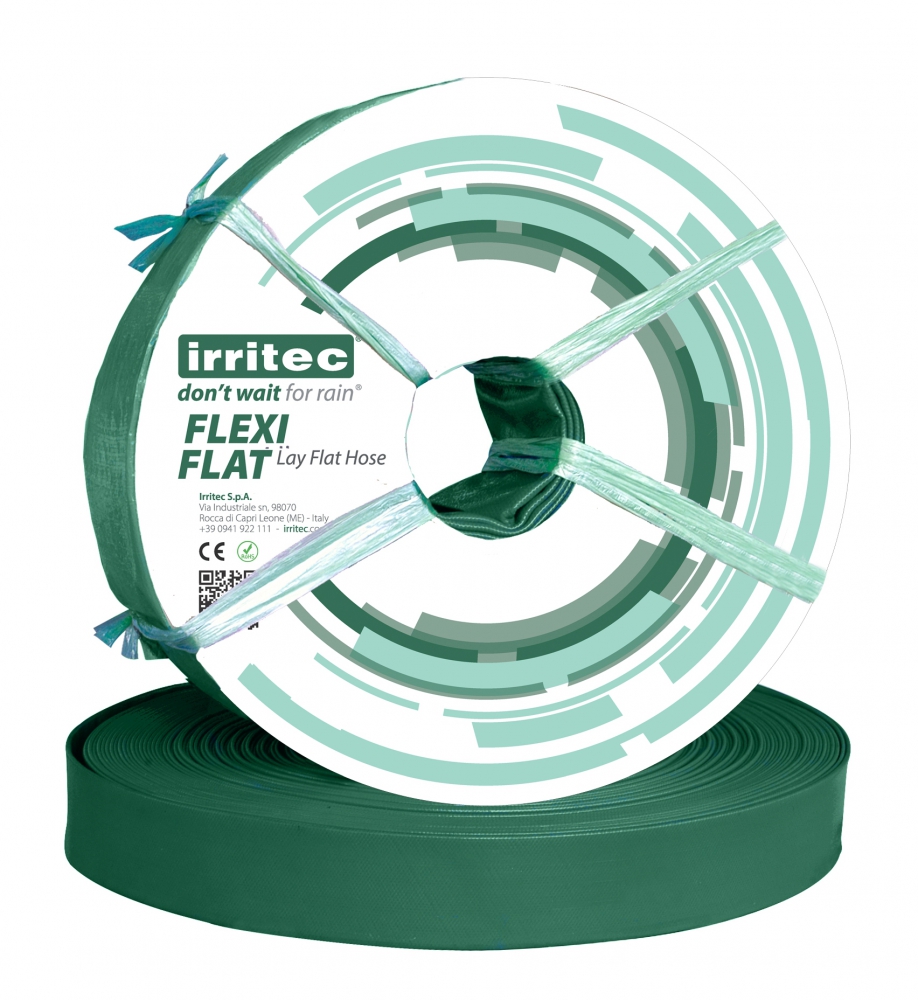 Bild 1 von Irritec FLEXIFLAT, Lay-Flat, PVC-Gewebeschlauch, Flachschlauch, 6bar  / (Durchmesser) 4