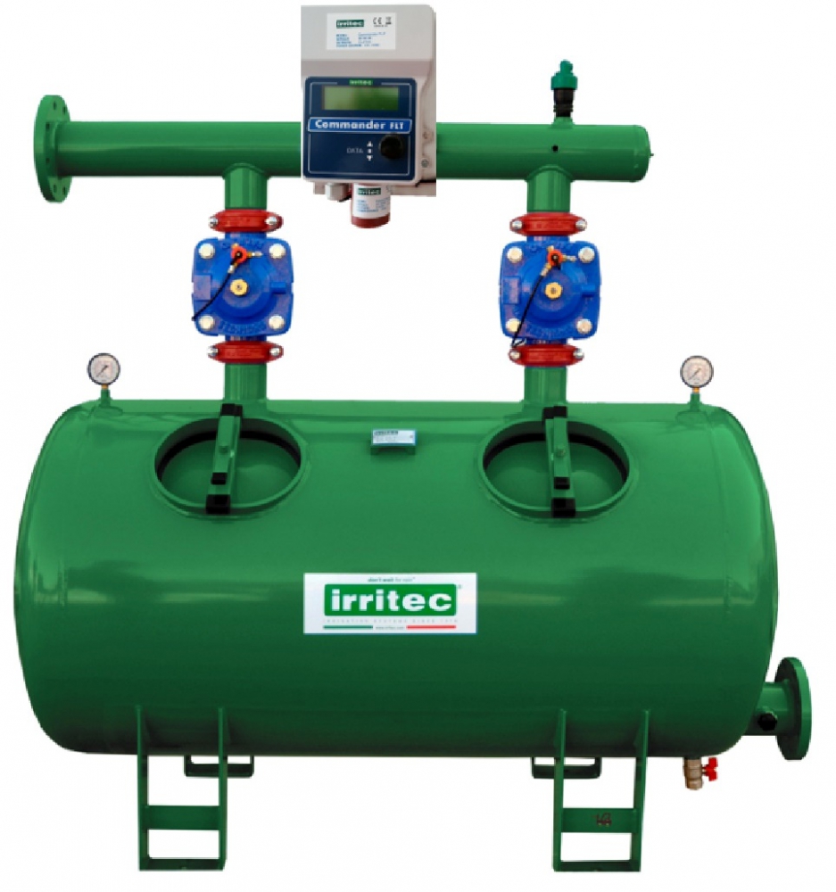 Bild 1 von Automatisch rückspülender ER3V Metall Doppelkammer-Sandfilter, PN8, Bewässerung  / (Größe) 2