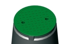 Ventilkasten Ventilbox Bewässerung rund mit Deckel Kunststoff /"MINI/"