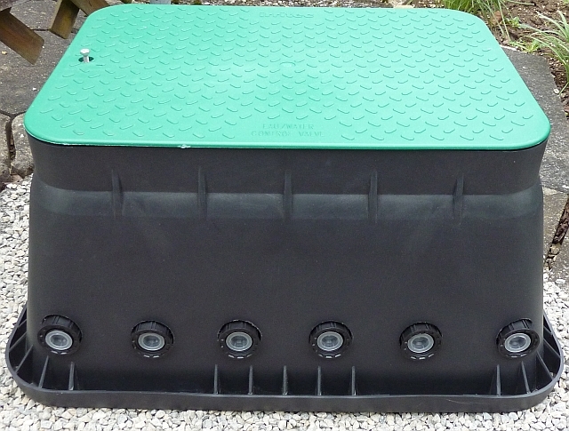 Bild 1 von JUMBO Ventilbox mit Druckluftanschluss, Ventilkasten, Box fertig montiert, 9V DC, Verteilerbox