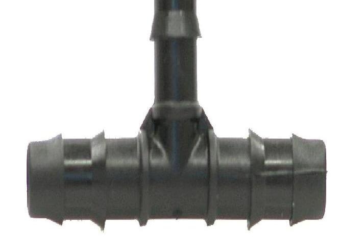 5x Verbinder T-Stück Bewässerungs Tropfbewässerung PE-Rohr grau 6x6x6 mm