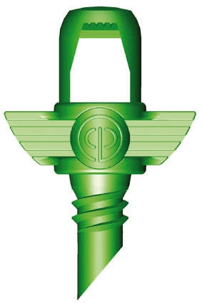 Bild 1 von Mikro-Spray Sprinkler / Sprüher 90°-360°, 29-117l/h  / (Ausführung) Sprühradius 180° (dunkelgrün)