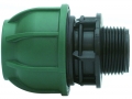 PE-Rohr AG-Anschlussverschraubung (PN10), Außengewinde, Klemmverbinder  / (Durchmesser) 16x1/2