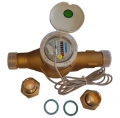 Zenner Wasserzähler, Durchflussmessgerät, mit Impulsgeber Reed, kompatibel mit Hydrawise, geeicht  / (Größe) 1 1/2
