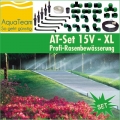 Bild 1 von AquaTeam Rasenbewässerung Versenkregner Set für bis 150m2 Rasenfläche, 15VXL-5 Regner