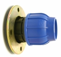 PE-Rohr Verschraubung mit Flansch (PN10), Klemmverbinder, Metallflansch  / (Durchmesser) 50 x 2